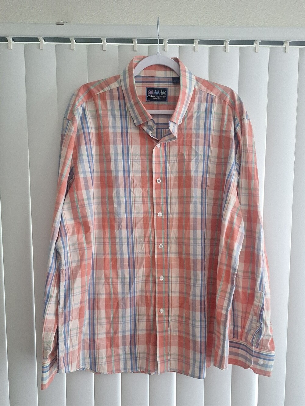 Charleston Threads Plaid Button Front Shirt